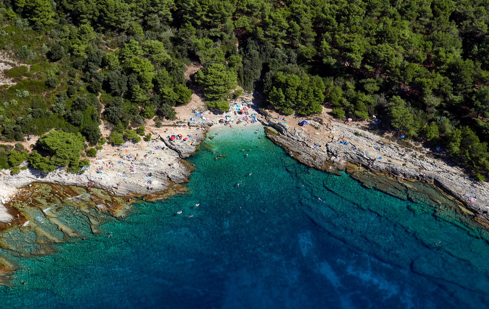 Rocky beach at Cape Kamenjak